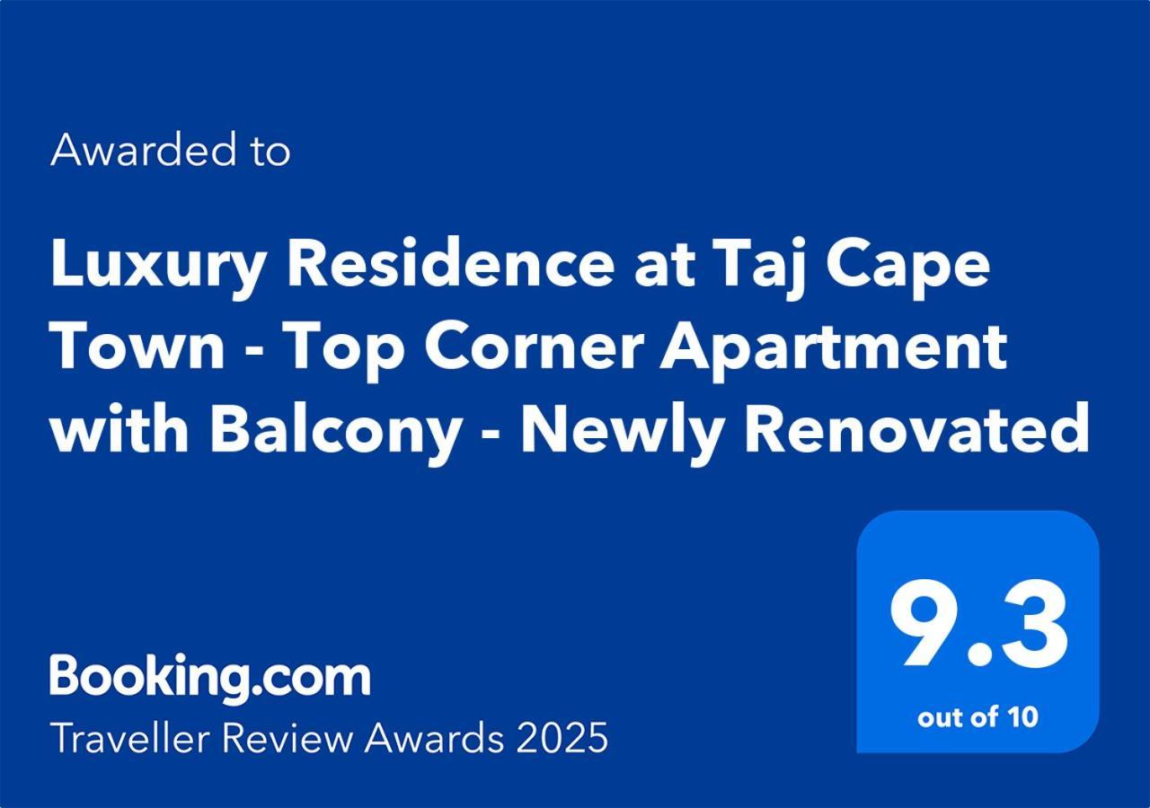 Luxury Residence At Taj Cape Town - Top Corner Apartment With Balcony - Newly Renovated Extérieur photo